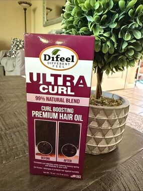 Difeel Ultra Curl Premium Hair Oil - Burgundy